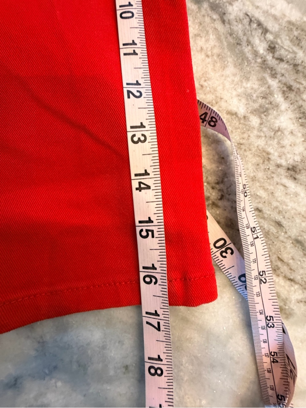 Gloria Vanderbilt Amanda Size 8 Red Stretch Capri Jeans Cropped Pants - Picture 11 of 12